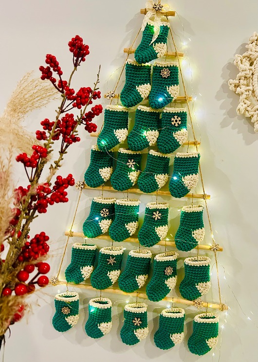 dekoracje świąteczne Kalendarz adwentowy choinka