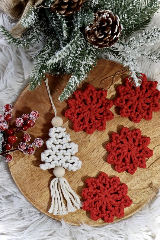 ozdoby choinkowe Zestaw zawieszek  na choinkę