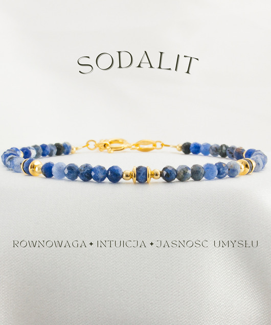 bransoletki z kamieni naturalnych Sodalit Bransoletka