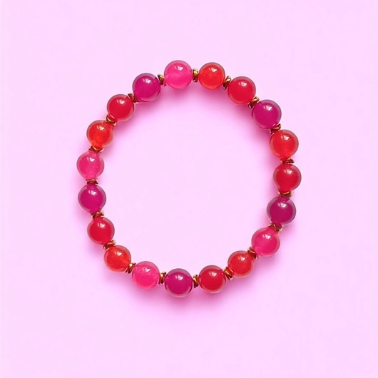 bransoletki z kamieni naturalnych SUMMER ENERGY : bransoletka na gumce : jadeit IV