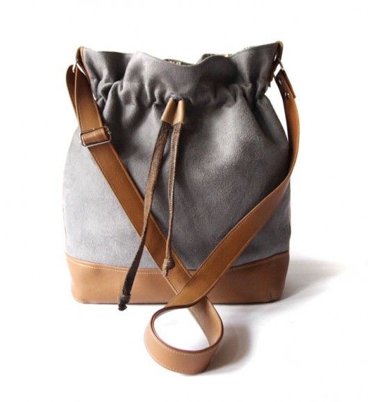 torebka h35- grey&camel&flowers&gobi -   elfagado
