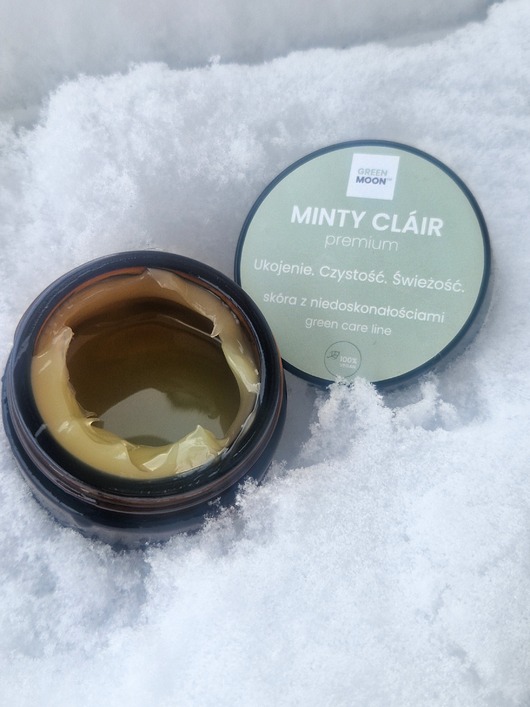 do twarzy - inne 100% wegańska maść do skóry tłustej i mieszanej MINTY CLÁIR premium