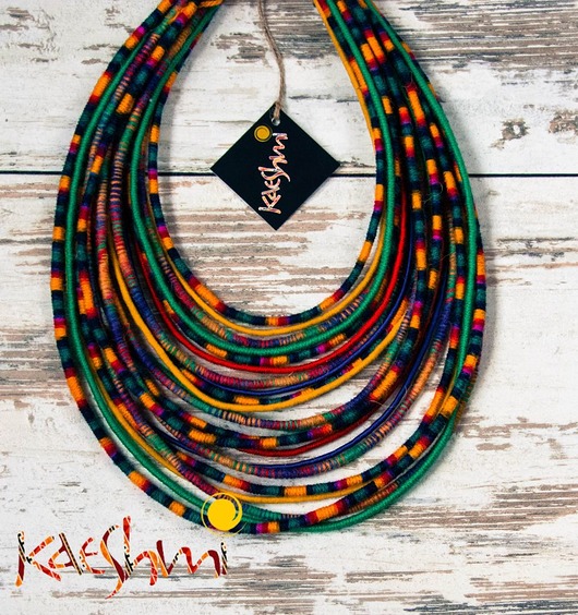 Feather - naszyjnik MAASAI (folk, etno) Kaeshmi