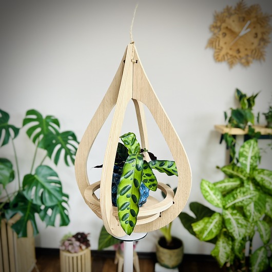 kwietniki Kwietnik ścienny wiszący drewniany