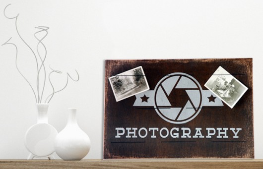 Drewniana tablica na zdjęcia - Photography  Silva Drewniane Dekoracje