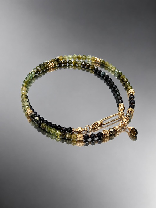 chokery Turmaliny zielone /choker/ vol. 56  naszyjnik /01.10.26/- Szlachetna kolekcja