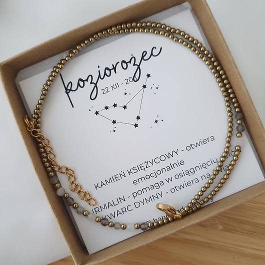 naszyjniki - inne KOZIOROŻEC naszyjnik dla znaku zodiaku