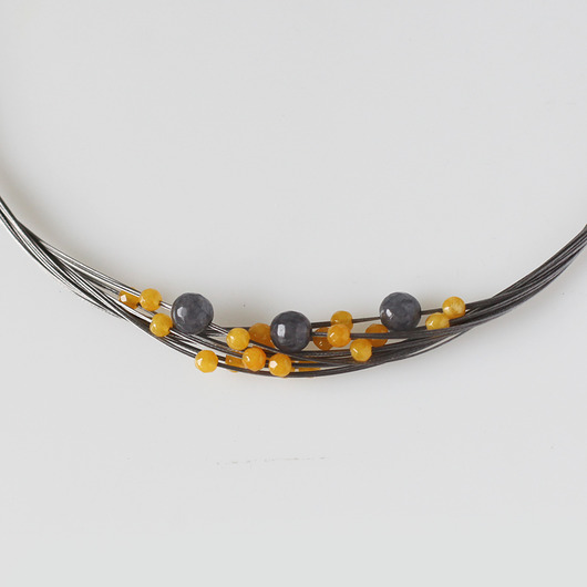 kolie Naszyjnik z Jadeitem Hello Yellow