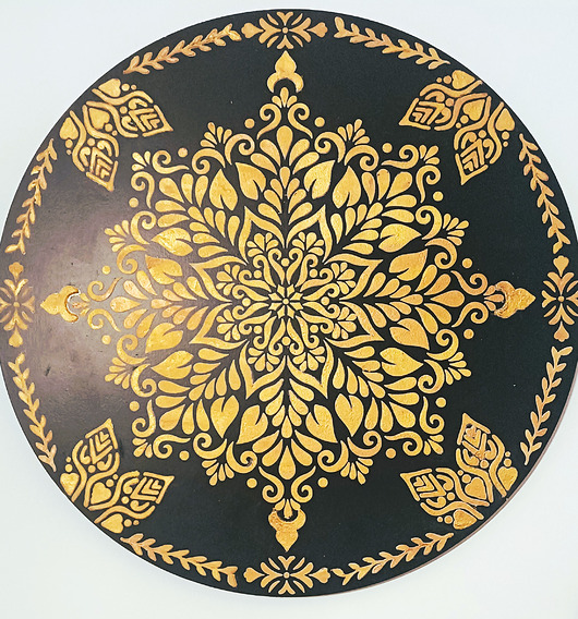 obrazy Gold mandala motywująca