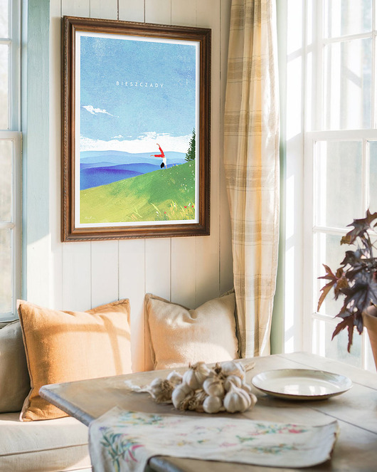plakaty Bieszczady - w górach z pozytywną energią - plakat fine art