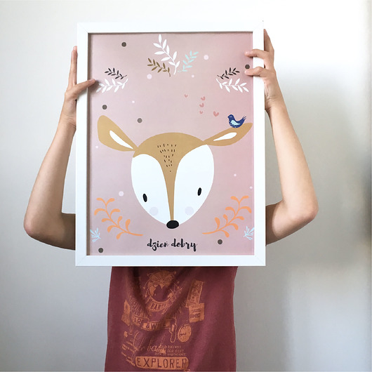 DZIEŃ DOBRY 30x40cm HI LITTLE