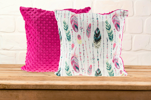 Poduszka Minky + bawełna piórka AllbagAllprints