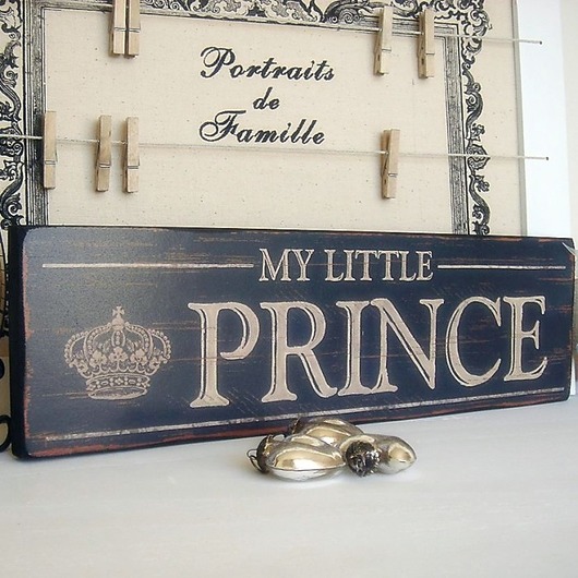 Tabliczka drewniana  - My Little Prince - AnemoneDream