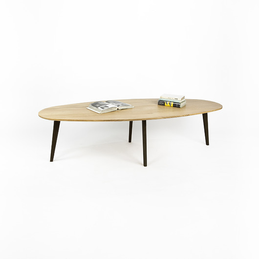 Owalny stolik dębowy 170 SyDesign