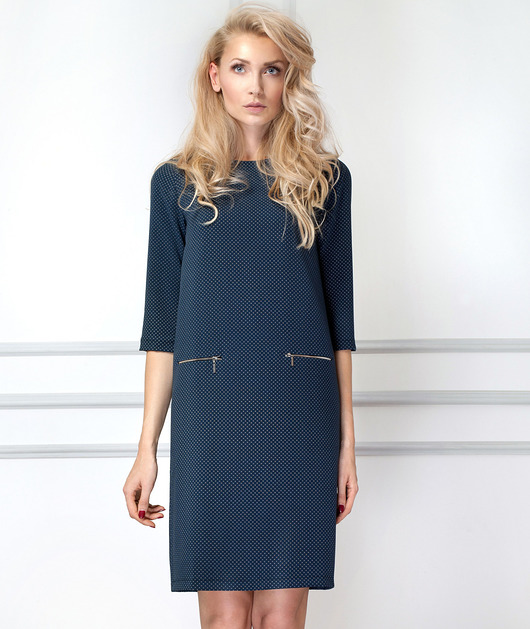 Sukienka Navy Points Kolekcja Limitowana COMO
