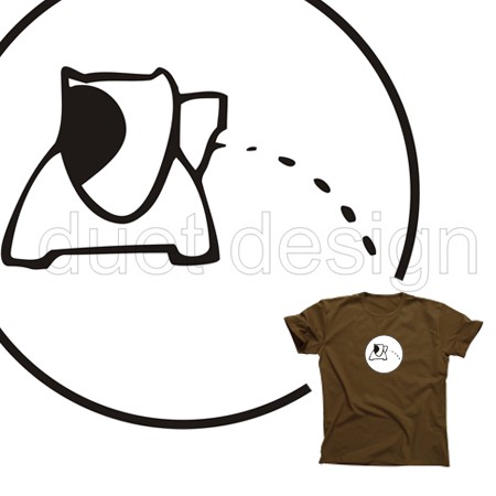 T-shirt P008 duet design Duet design