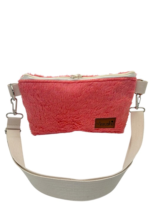 torebki mini Torebka "Koralowe futerko"