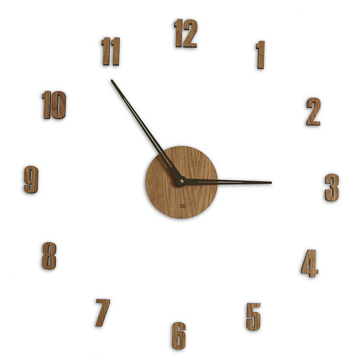 Nowoczesny zegar do naklejenia na ścianę Woolights