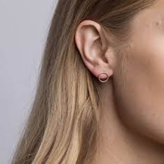 Modne kolczyki złote koła ringi 10mm Czaki Bransoletki