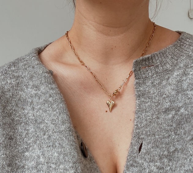 złote naszyjniki Naszyjnik łańcuszek Serduszko