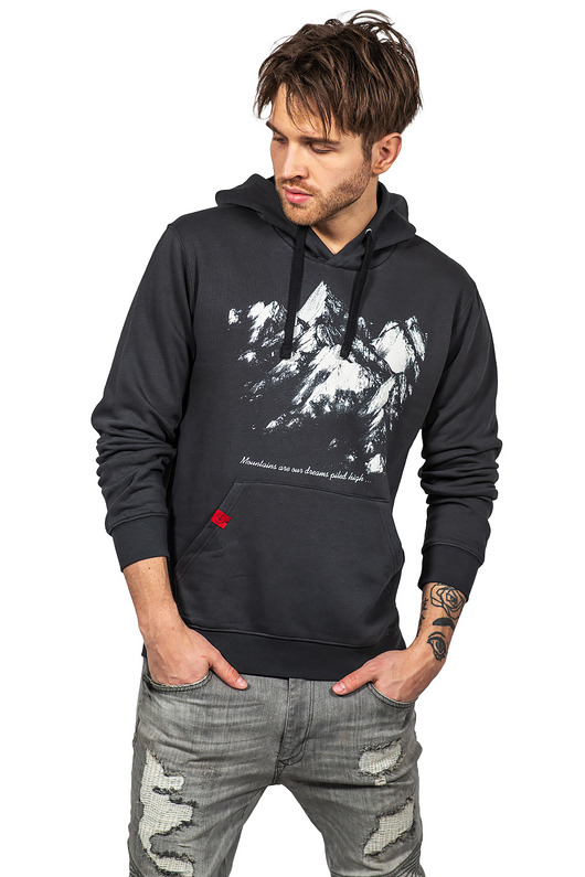 bluzy męskie Bluza kangurka UNDERWORLD unisex Mountains
