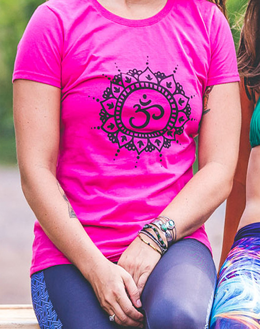 Om Yoga T-Shirt Bright Boho
