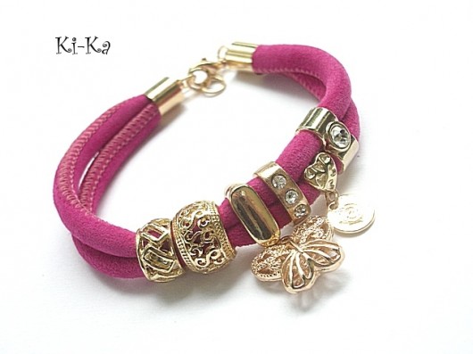 Strap - amarant double /20.07.15/  KiKa pracownia