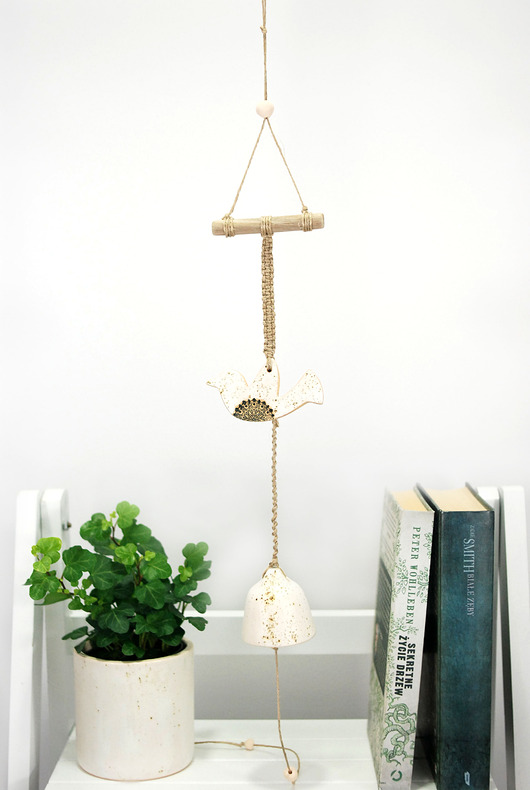 łapacze snów Ceramiczna ozdoba w stylu boho - do salonu lub sypialni