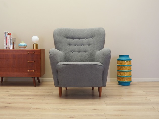 fotele Fotel szary, skandynawski design, produkcja: Dania