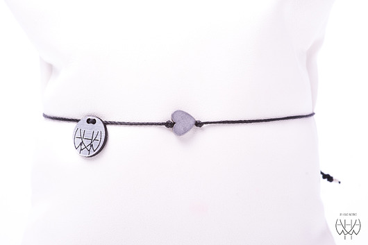 WHW Taste With Silver Matte Heart w hand works
