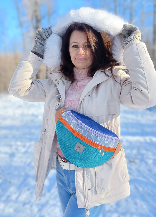 saszetka nerka Patchworkowa Nerka maxi Lappi