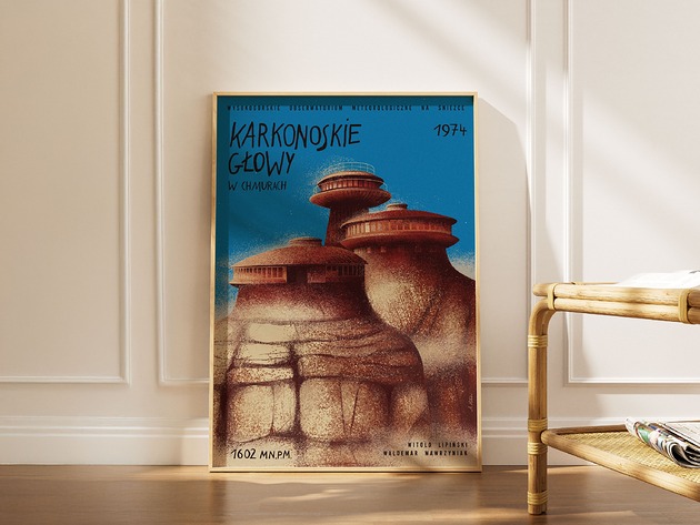 plakaty Plakat "Karkonoskie głowy w chmurach"
