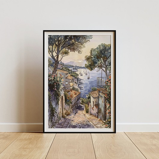 plakaty Plakat - Zachód słońca na Costa Brava