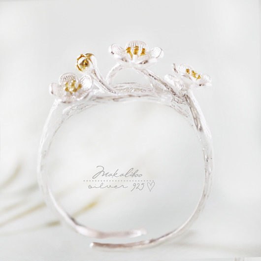 Sakura- Makaliboo  - SREBRO 925 -BOX Ewa Saj  Silver