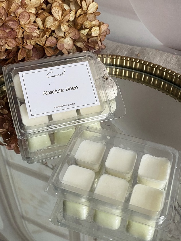 świeczniki i świece Absolute Linen- wosk sojowy do kominka 66g (dostępne inne zapachy wosków)