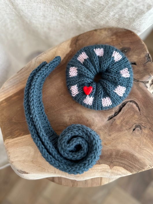 szale damskie Scrunchie + szalik Komplet