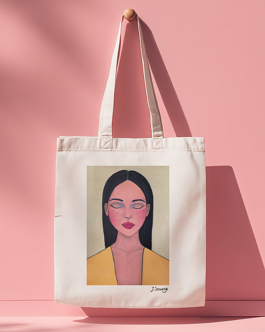 torby na zakupy Torba art z reprodukcją mojego obrazu Pocahontas