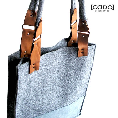 Torebka Cado XXL - Vintage Azur Felt CADOaccessories