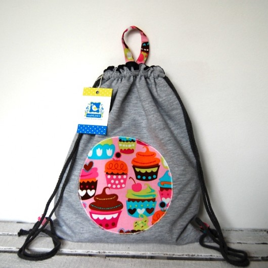 Dresbag- wodoodporny worko-plecak- Babeczki craftKASIA