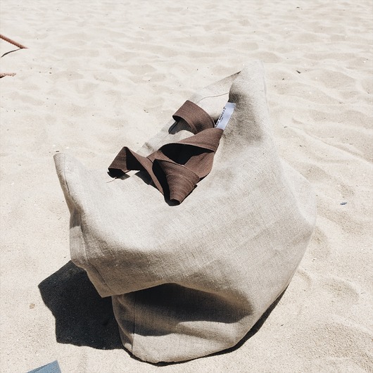 Eco Vegan BALI White Bag LEN 100% MARII ANEETT