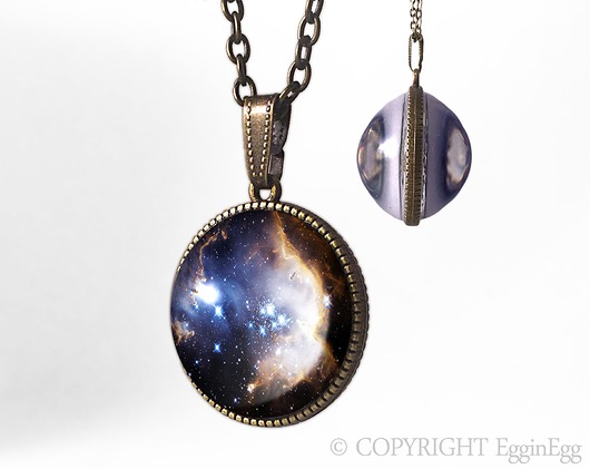 Kulisty dwustronny medalion Nebula - 0928SPB EGGinEGG