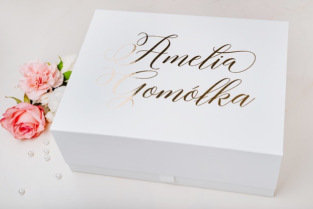 akcesoria na chrzest Personalizowane pudełko na pamiątki