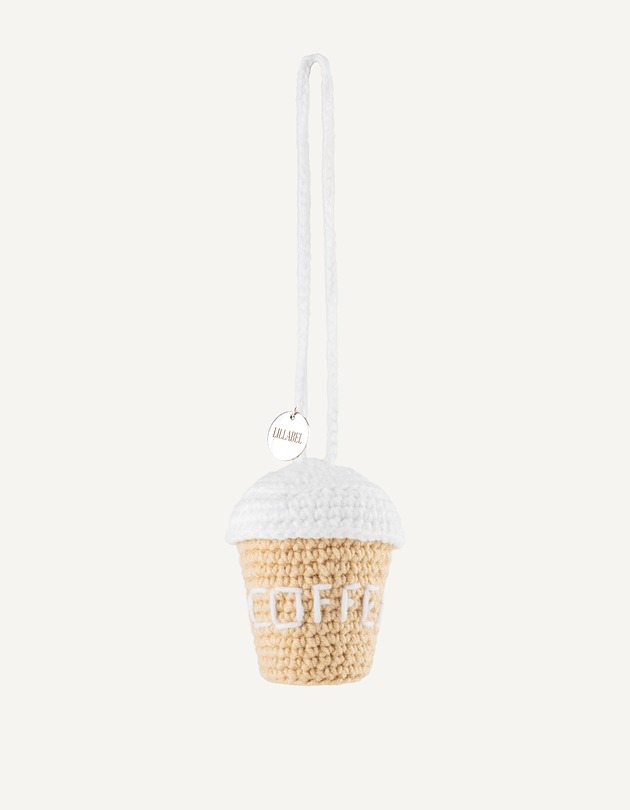 breloki Breloczek szydełkowy coffee charms do torebki LILLABEL
