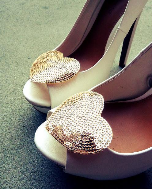 Kiss From Paris/Gold - klipsy do butów Coquet