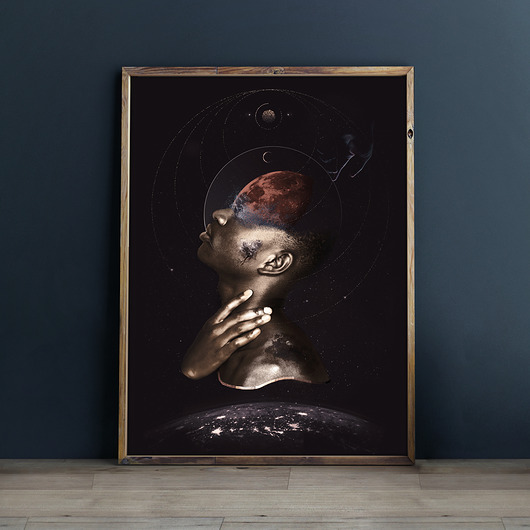 grafiki i ilustracje poster   Made of universe.