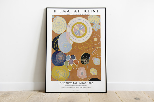 Hilma af Klint - plakat wystawowy Pas De LArt