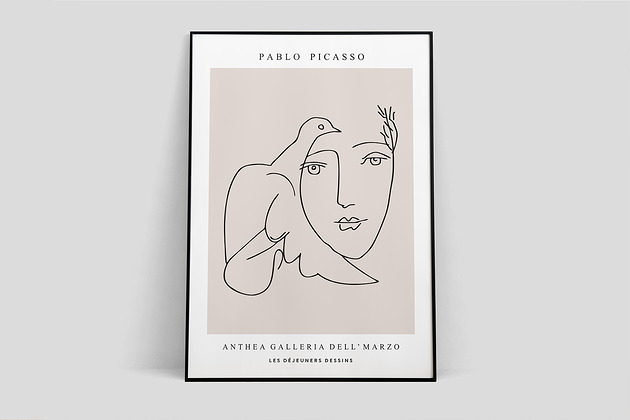 Pablo Picasso, inspiracja, plakat wystawowy Pas De LArt