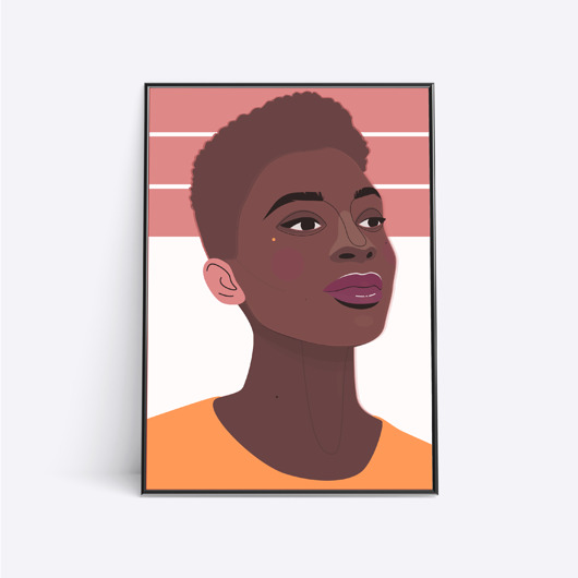 grafiki i ilustracje Brown White Pink