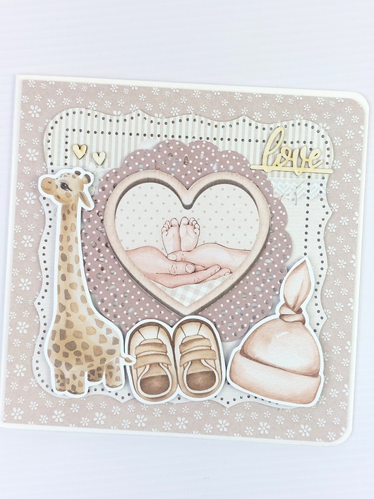 kartki scrapbooking Kartka na narodziny