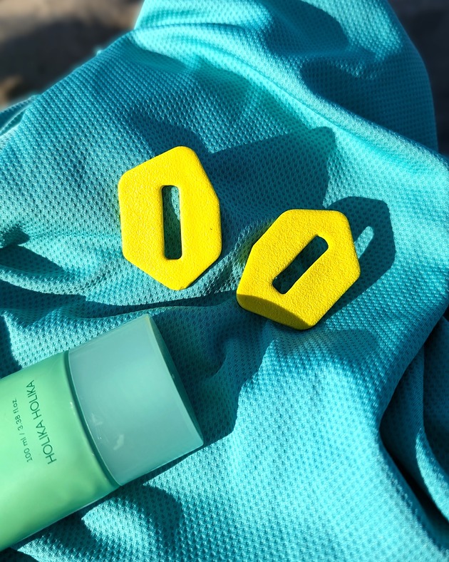 kolczyki z masy plastycznej Kolczyki żółte okienko